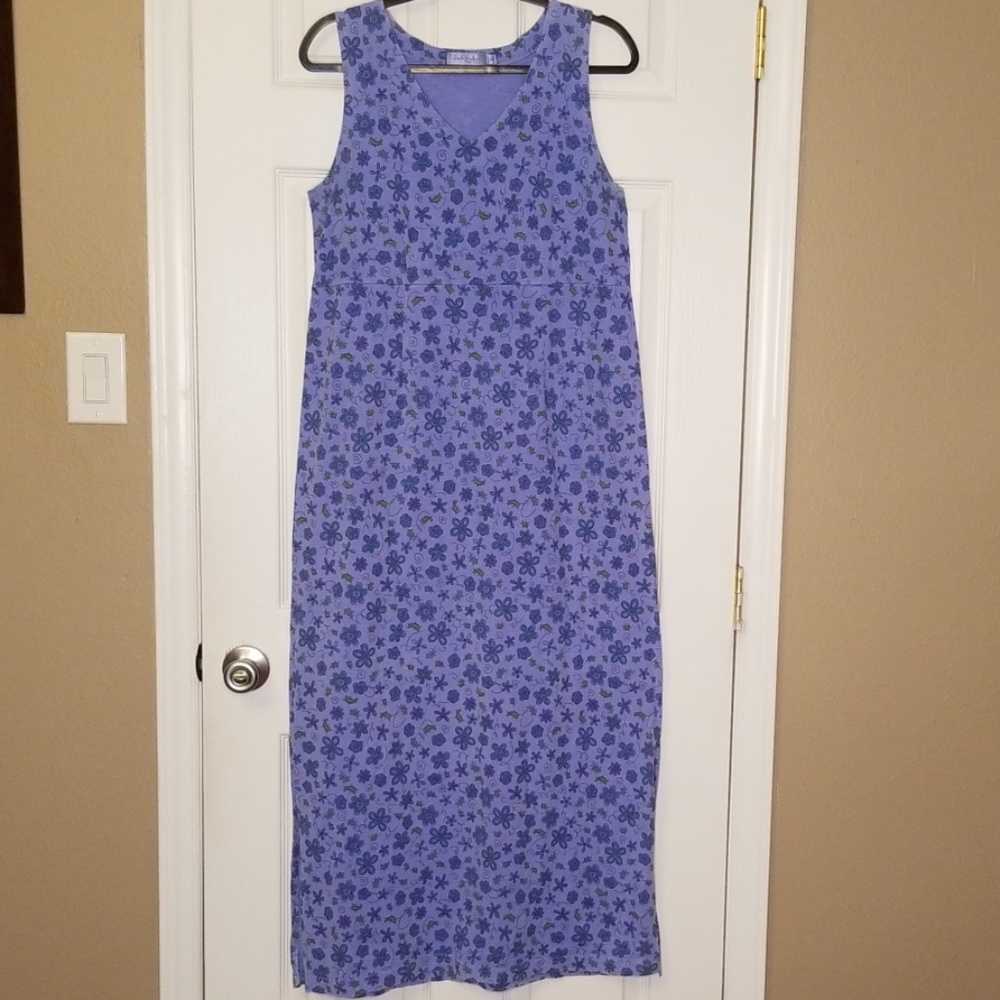 Fresh Produce maxi dress, lavender floral,  Sz M